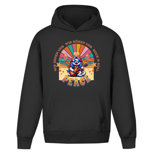Oversize Hoodie Ohne Kordel Cat Peace Front