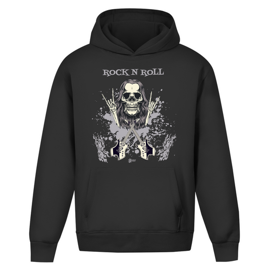 Oversize Hoodie Ohne Kordel Skull Front
