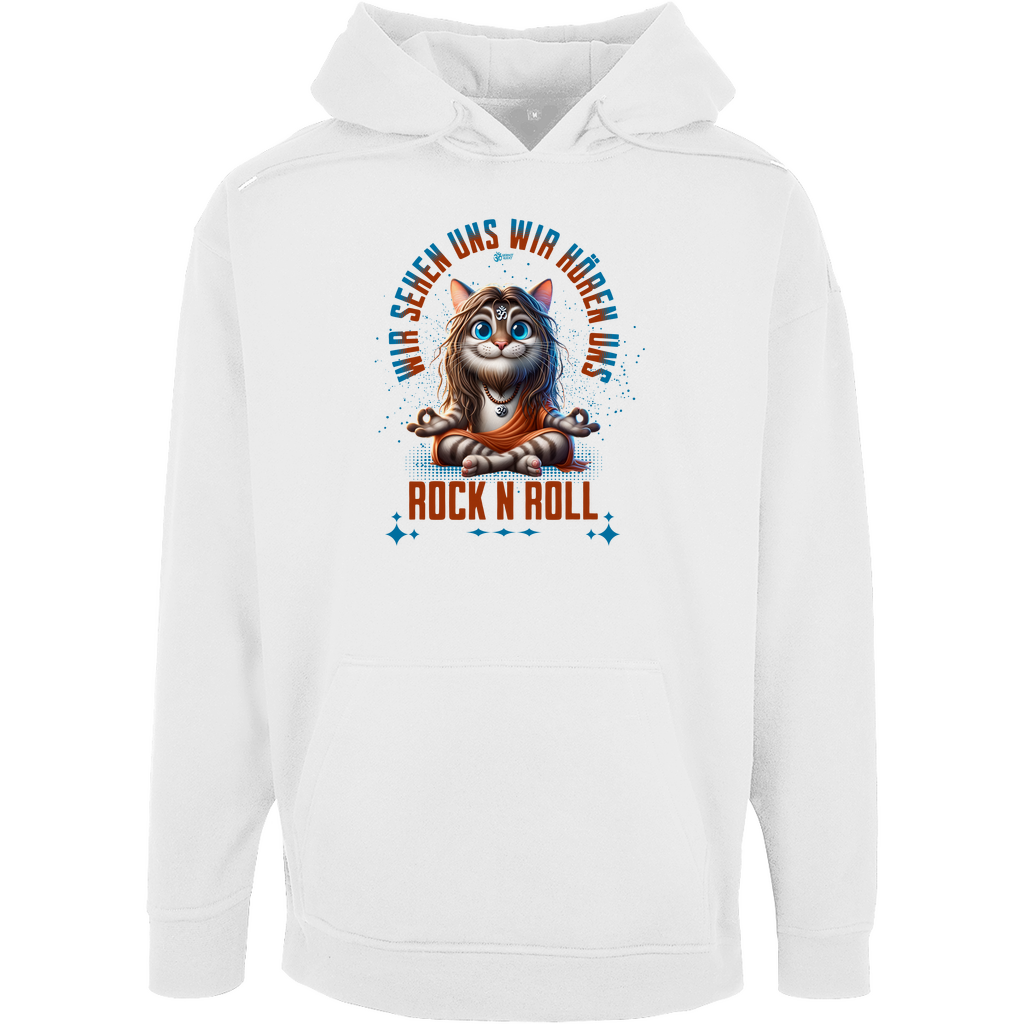 Unisex Oversize Hoodie Cat Meditation