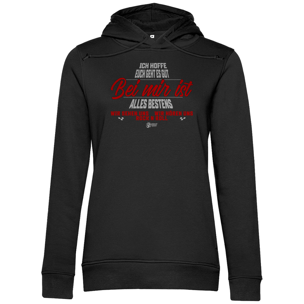 Damen Premium Bio Hoodie Bei mir ist alles Bestens